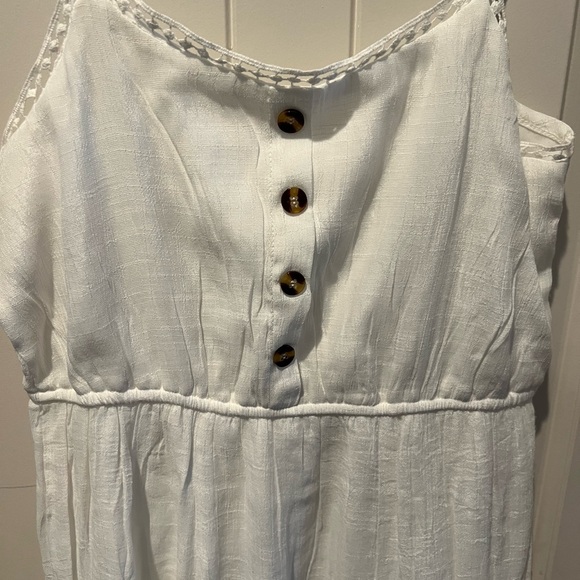 White Maxi Dress sz large - Picture 3 of 5